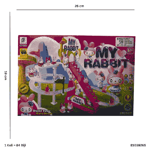 [81039265] SMALL ROLLER COASTER MY RABBIT 9265
