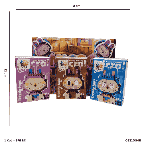 [0831004B] BRICKS MICRO TRENDY 1004B