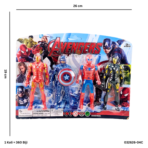[032626-04C] AVANGERS 4PC 626-04C