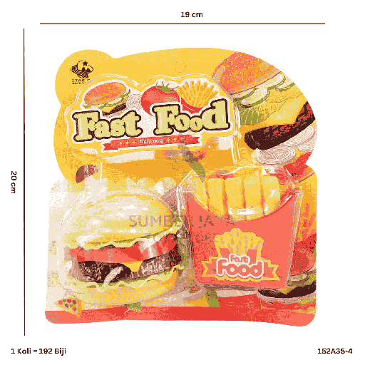 [152A35-4] BURGER FASTFOOD A35-4