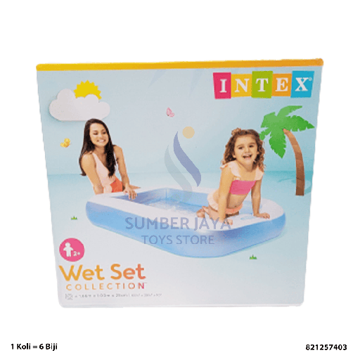 [821257403] RECTANGULAR POOL 57403 166X100X28CM