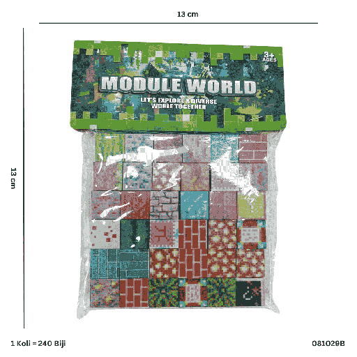 [081029B] BLOCK MAGNETIC 36PC 029B