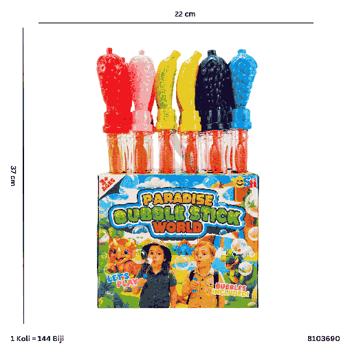 [8103690] BUBBLE STICK FRUIT 690