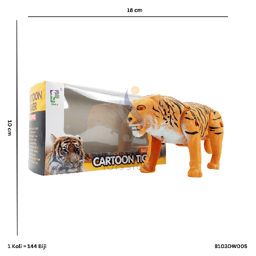 [8103DW005] CARTOON TIGER B/O DW005