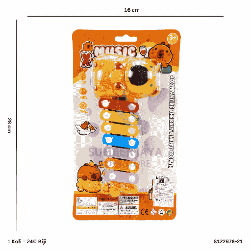 [8122978-21] MUSIC XYLOPHONE CAPYBARA 978-21