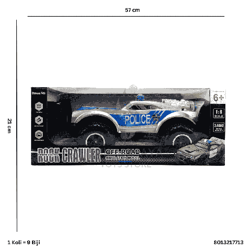 [8013217713] R/C ROCK CRAWLER POLICE 17713