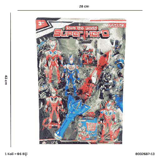 [8032687-13] SUPER HERO SAVE THE WORLD 687-13