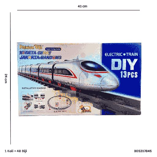 [805317845] B/O ELECTRIC TRAIN JKT-BDG 17845