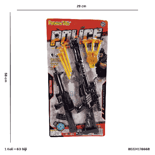 [8022417866B] POLICE GUN SET 17866B