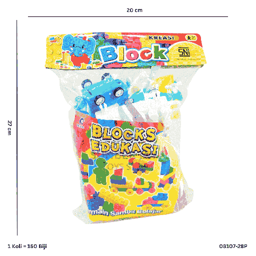 [08107-28P] BLOCK 28PCS + PESAWAT KB07-28