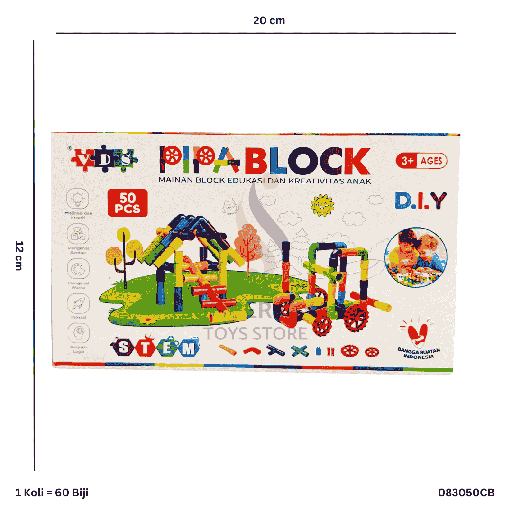 [083050CB] PIPA BLOCK 50PC 050CB