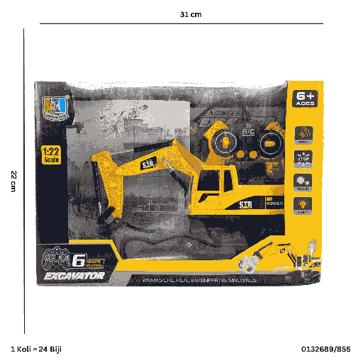 [0132689/855] R/C EXCAVATOR 689-855