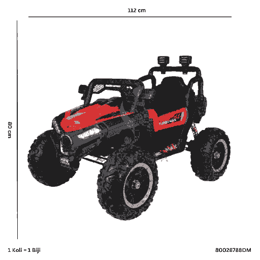 [80028788DM] MBL AKI RACER SPEED M8788D MERAH