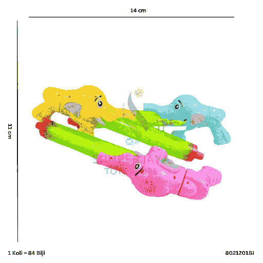 [8021201BI] ELEPHANT WATER GUN BI 01