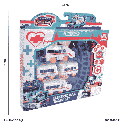 [8053877-191] ELECTRIC RAIL TRAIN SET 877-191N 
