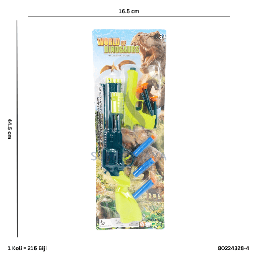 [80224328-4] WORLD OF DINOSAUR GUN 328-4
