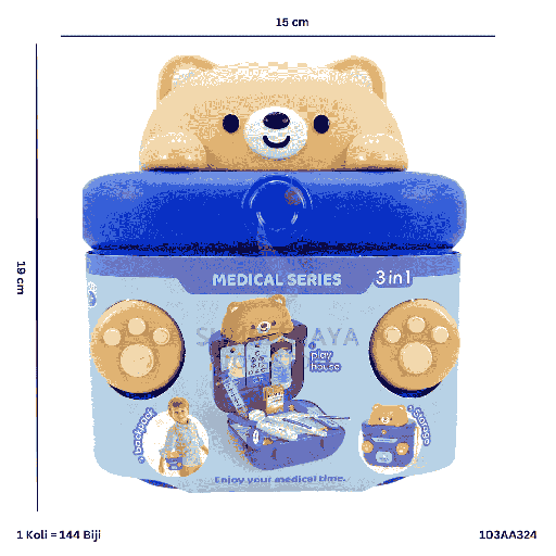 [103AA324] BEAR MEDICAL SET 3IN1 AA324