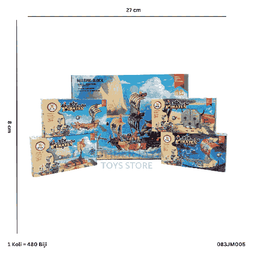 [083JM005] PIRATES LEGO BLOCKS JM005