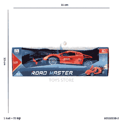 [80132238-2] R/C 6FC SPORT CAR W/SMOKE 238-2