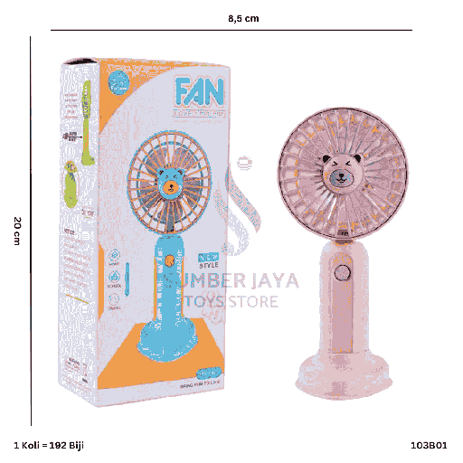 [103B01] KIPAS MINI PORTABLE BERUANG B01