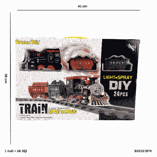 [805317874] TRAIN RAILWAY B/O 17874