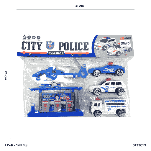 [0112C13] PULLBACK CITY POLICE C13
