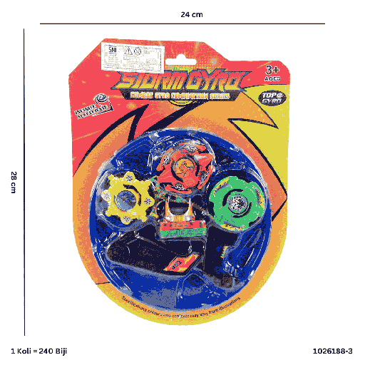 [1026188-3] STORM GYRO ISI 3 + BOARD ARENA 6188-3