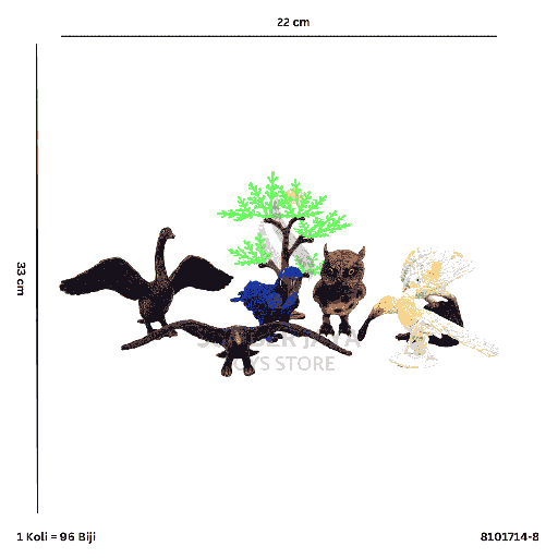 [8101714-8] ANIMAL BIRDS 714-8