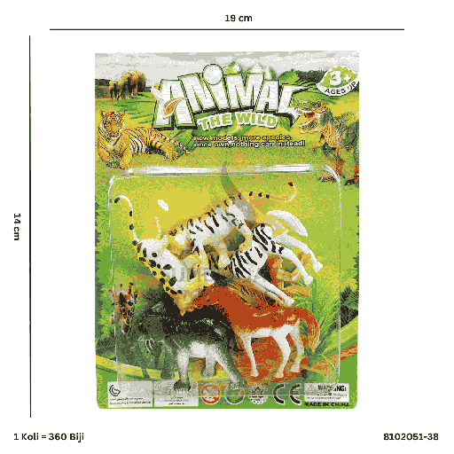 [8102051-38] ANIMAL PLAY SET 051-38