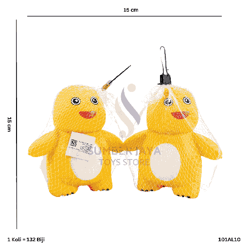 [101AL10] DINO KUNING KARET AL-10