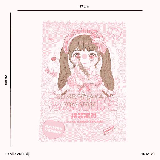 [1012179] STICKER WAJAH JUMBO 2179