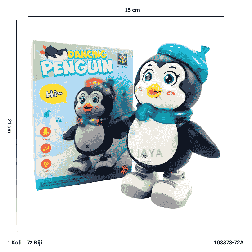 [103373-72A] ELECTRIC DANCING PENGUIN 373-72A