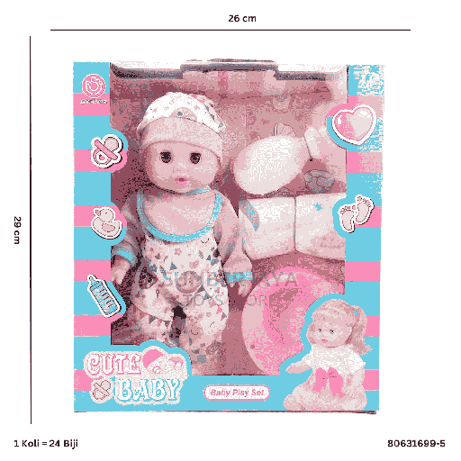 [80631699-5] B/O 12" IC PEE DOLL/MUSIC 699-5