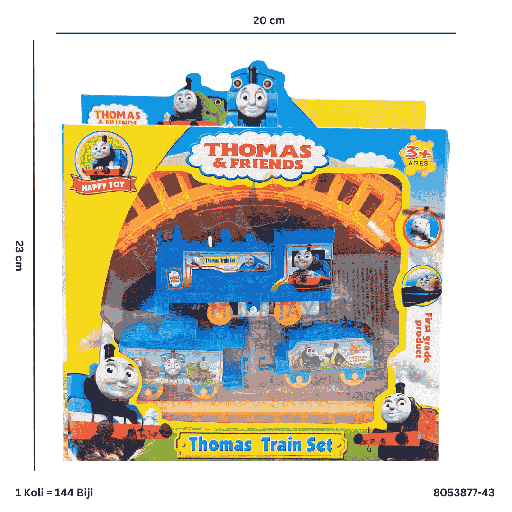 [8053877-43] B/O THOMAS TRAIN SET 877-43