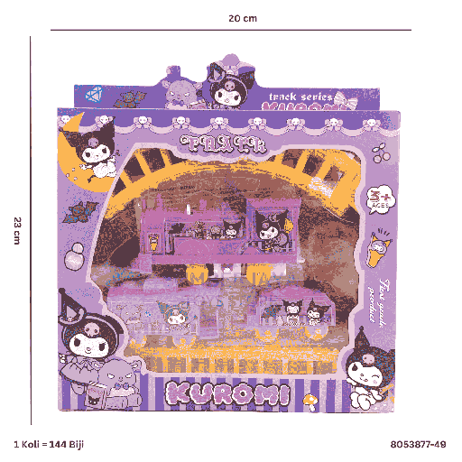 [8053877-49] B/O KUROMI TRAIN SET 877-49