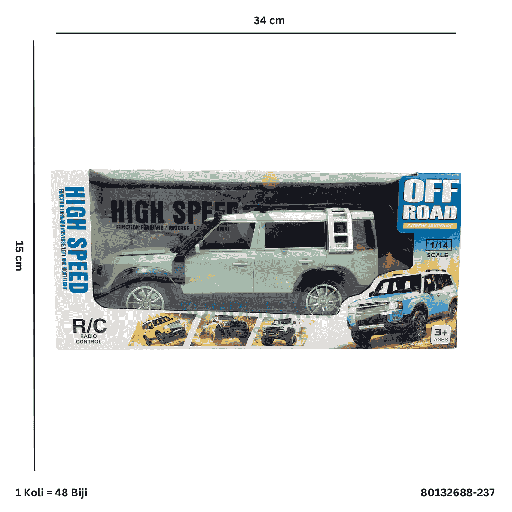 [80132688-237] R/C 4FC DEFENDER W/LIGHT 688-237