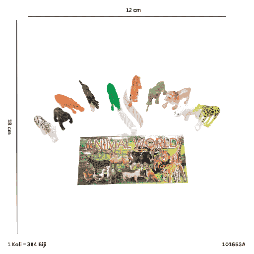 [101663A] ANIMAL PLAYSET 2ASST 663A