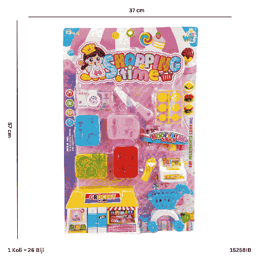 [15258IB] SHOPPING TIME VEGETABLES &FRUIT SET IB 58
