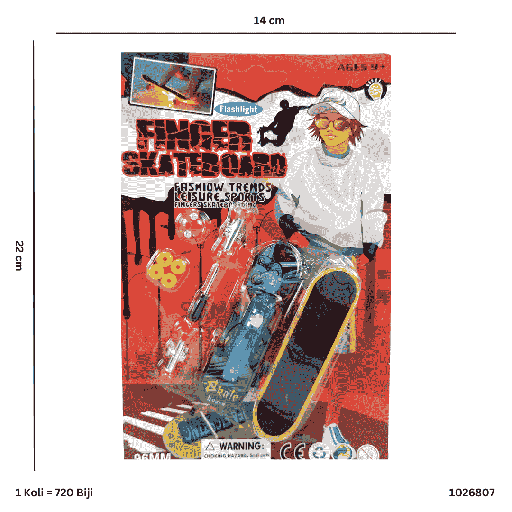 [1026807] FINGER SKATE BOARD 6807