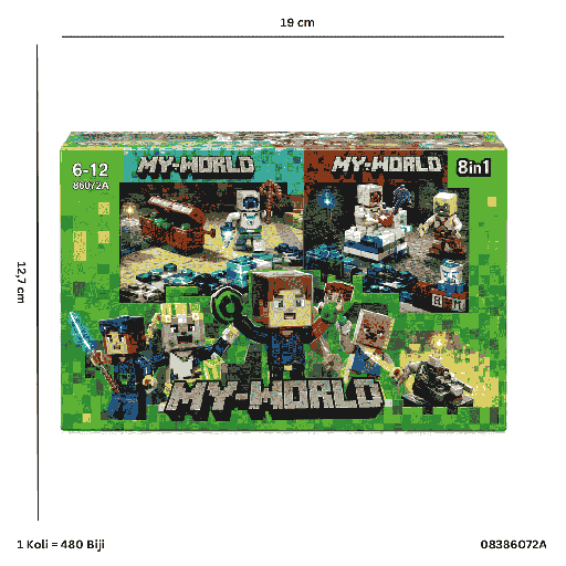 [08386072A] RPK MINECRAFT FIGURE W/ LAB CAMP 86072A