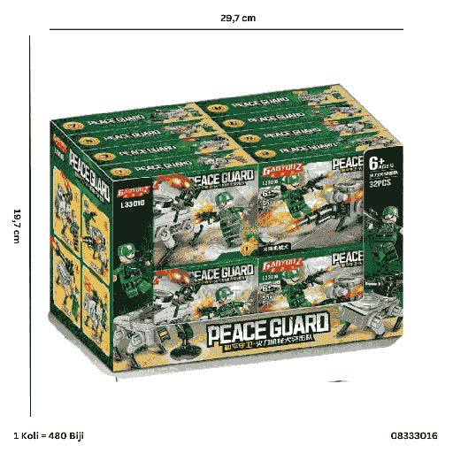 [08333016] RPK SOLDIER PEACE GUARD W/FIRE MECHANICAL DOG ATTACK