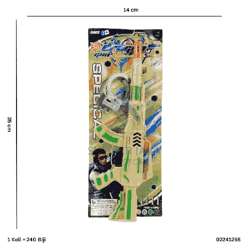 [02241255] TOYS GUN W/ HANDSCUFF 1255