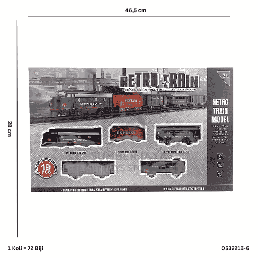 [0532215-6] B/O RAILWAY TRAIN SET 2215-6