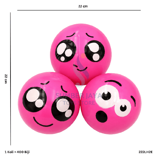 [222LH2E] BOLA KARET EMOTICON LH2E