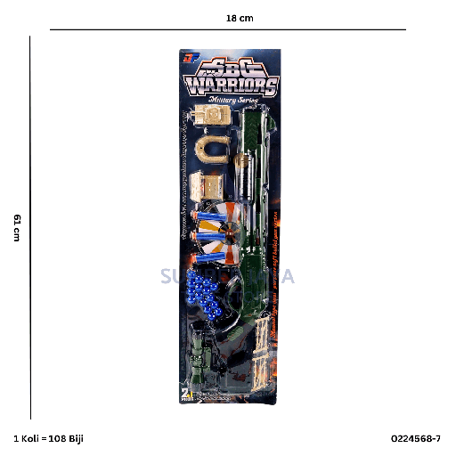 [0224568-7] SOFT BULLET GUN WARRIOR 568-7