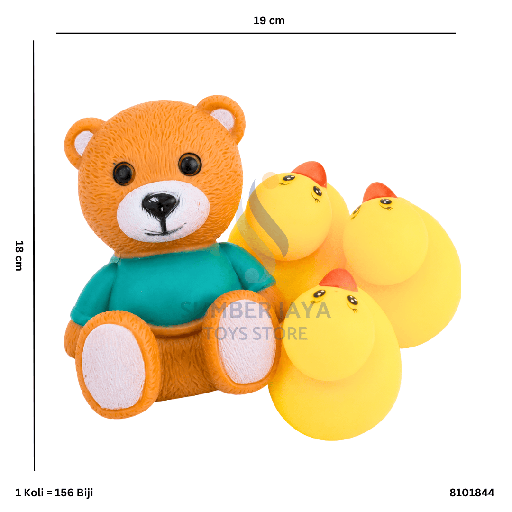 [8101844] CIT-CIT BABY BEAR + 3 BEBEK KTG B 844