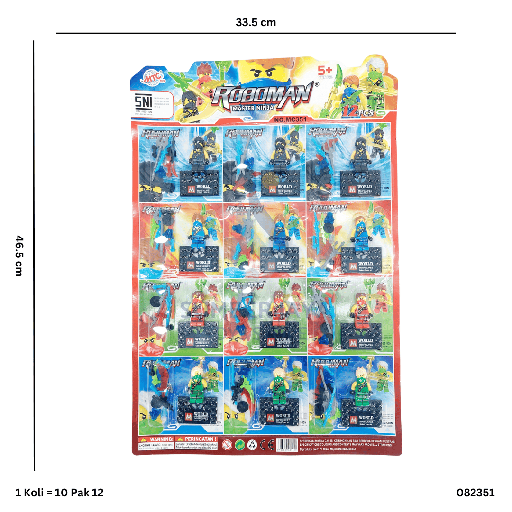 [082351] ROBOMAN BLOCK MASTER NINJA 351