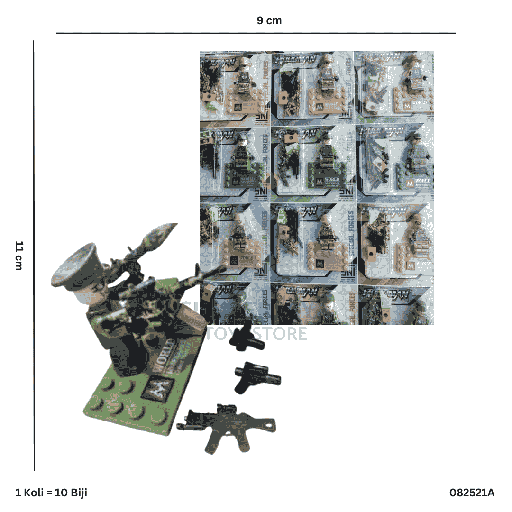 [082521A] ROBOMAN BLOCK TENTARA 521A