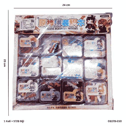 [08378-230] BRICKS PUZZLE BUILDING GENSHIN IMPACT 78-230