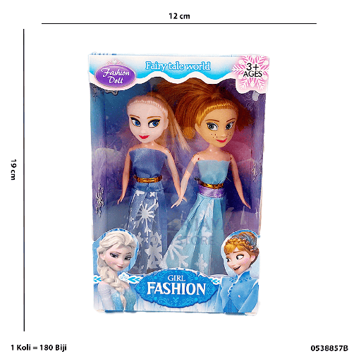 [0638857B] 2PC FROZEN DOLL 8857B